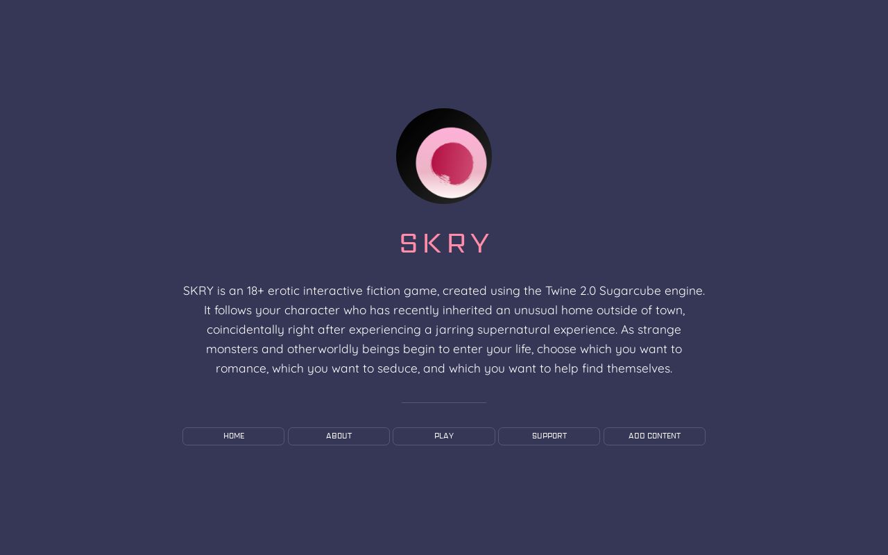 SKRY: 18+ Interactive Fiction Game